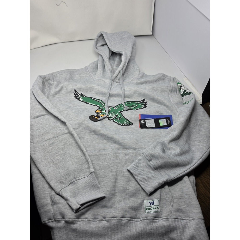 Philadelphia Eagles Ultra Game Gray Hooded Sweatshirt Nwt Sz L